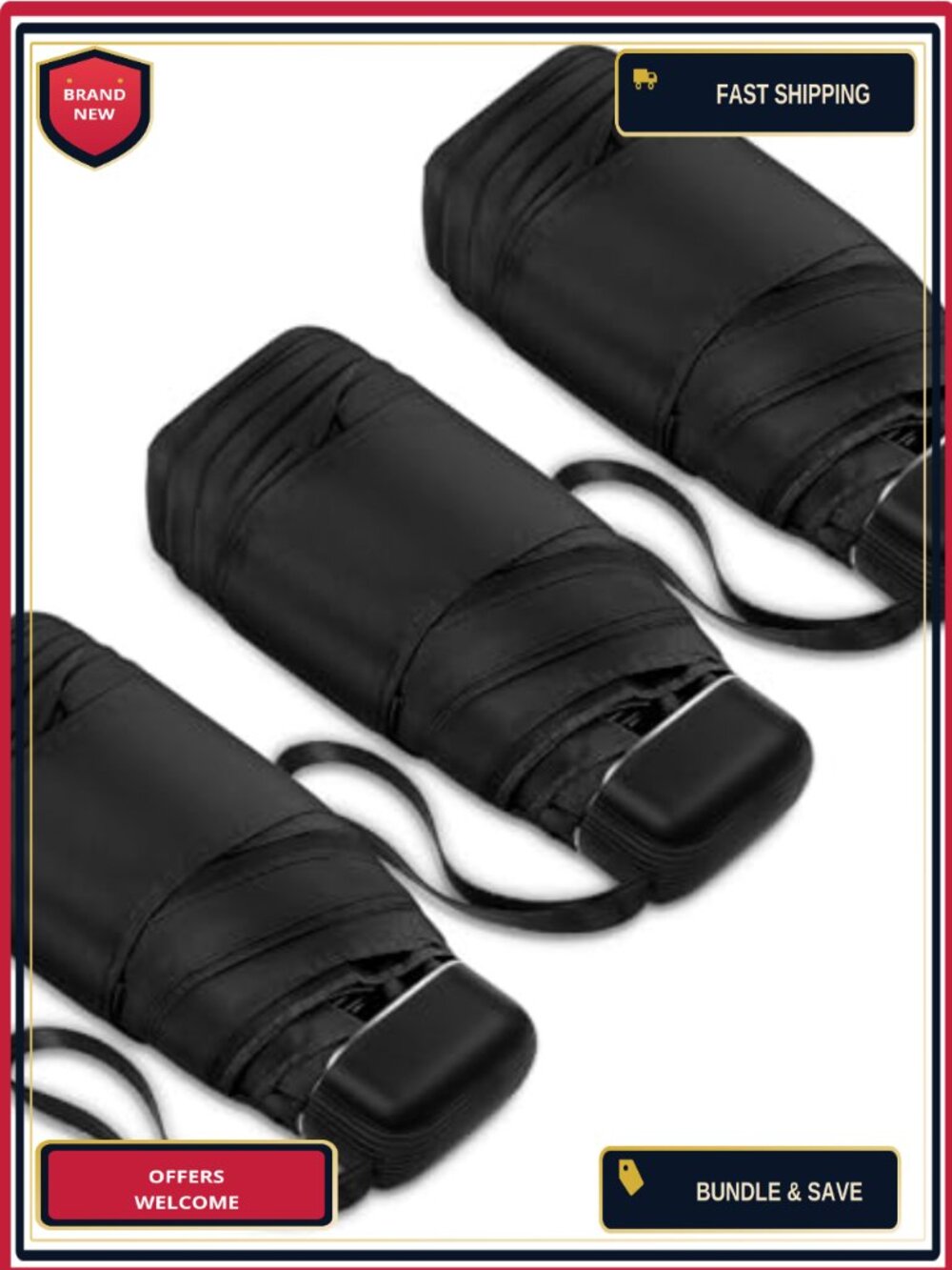Mini Compact Travel Umbrella Lightweight Nano Waterproof for Purse